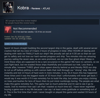 Illustration for article titled Atlas, As Told By Steam Reviews